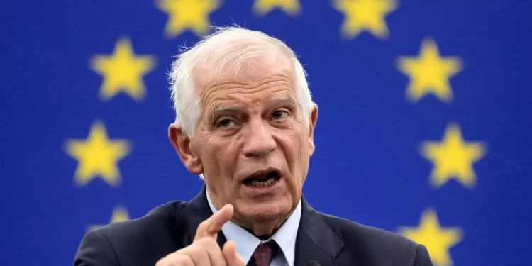 epa10988988 European Union High Representative for Foreign Affairs and Security Policy, Josep Borrell speaks during a Council and Commission statement at the European Parliament in Strasbourg, France, 22 November 2023. The Council and Commission statements' debate focused on the humanitarian situation in Gaza, the need for release of hostages held by Hamas, and for an immediate humanitarian truce leading to a ceasefire and the prospects for peace and security in the Middle East. The EU Parliament plenary session runs from 20 until 23 November 2023.  EPA/RONALD WITTEK