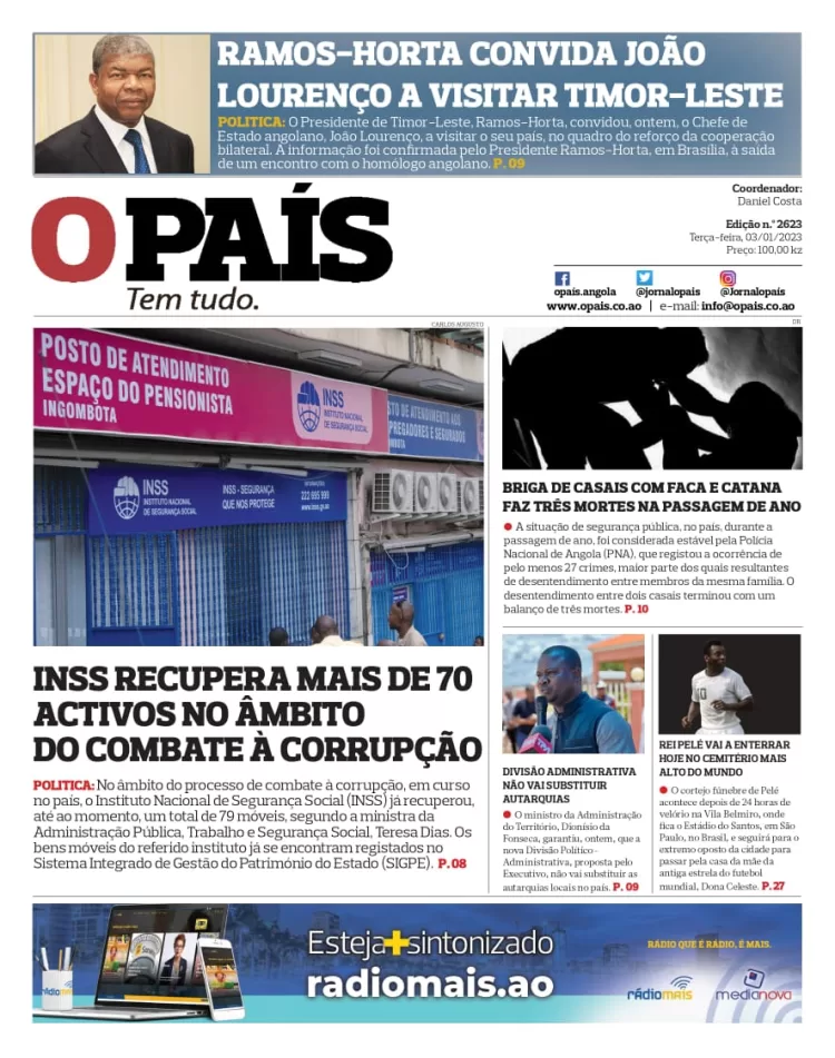 Editorial; Apelo dos sobas