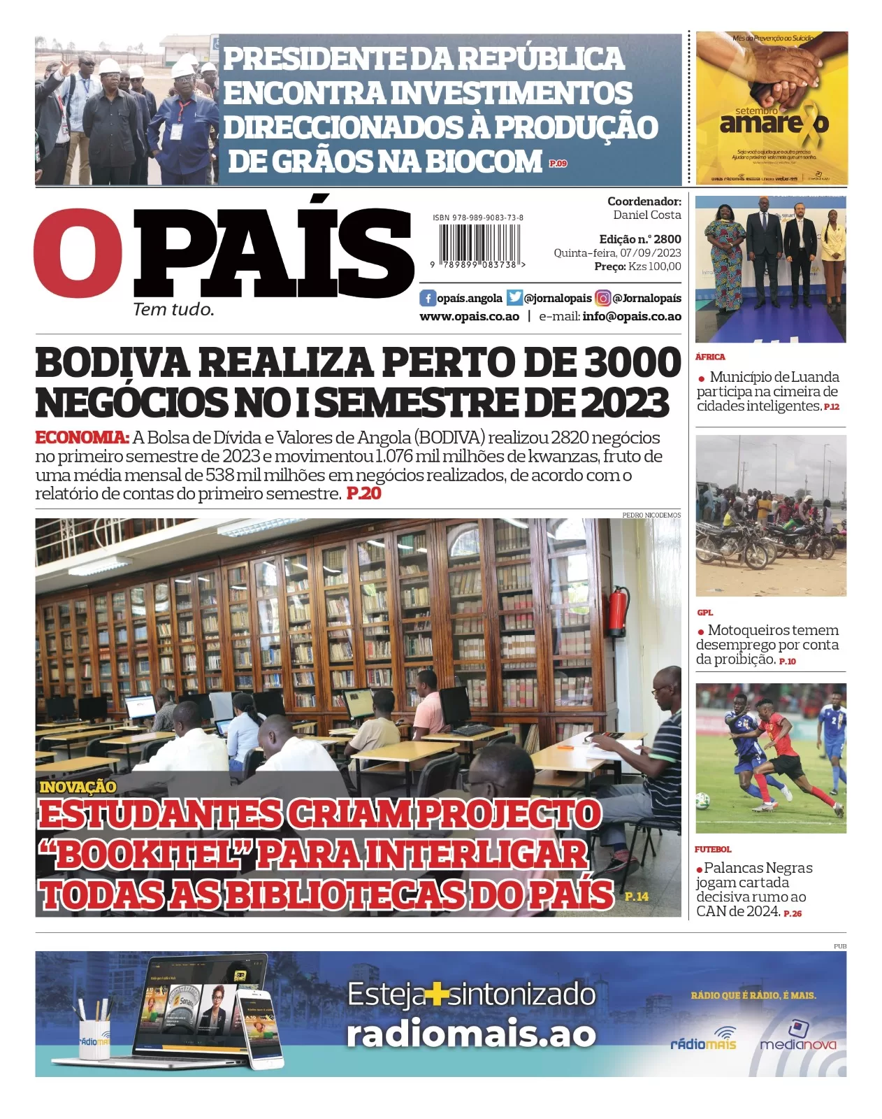 Editorial: Boa sorte, Palancas