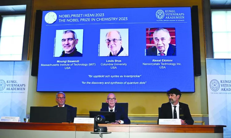 Moungi Bawendi, Louis Brus e Alexei Ekimov ganham prémio Nobel de Química