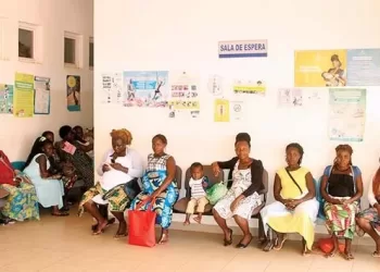 A sala de espera do hospital