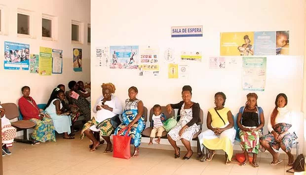 A sala de espera do hospital