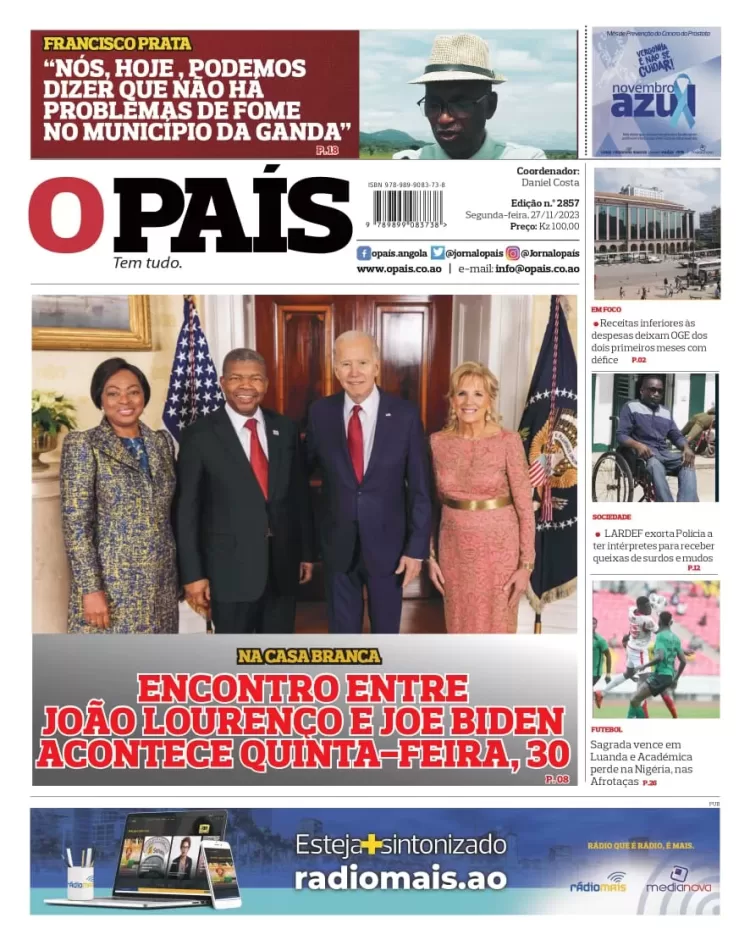 Editorial: João Lourenço na Casa Branca