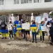 Manifestação de ucranianos frente a embaixada da Federação russa pede fim do imperialismo russo