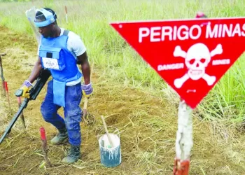Projecto de electrificação do Triângulo – desminagem na recta final
