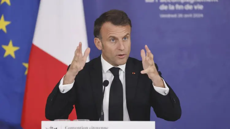 Muitos Estados da UE concordam  com a França sobre o possível envio  de tropas à Ucrânia, diz Macron