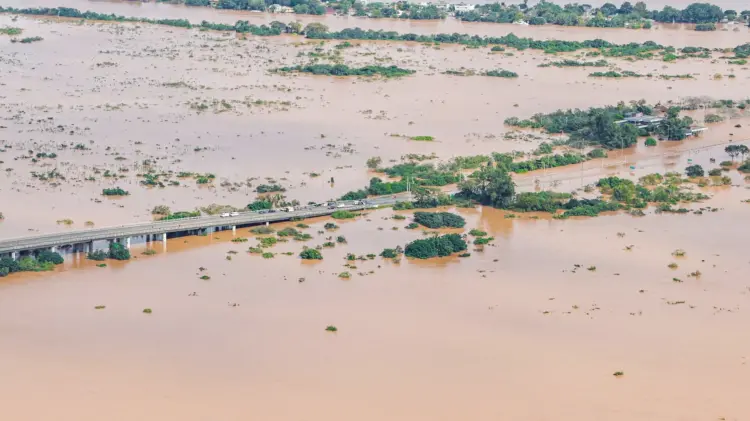 Mais de 85% dos municípios do  Rio Grande do Sul registam estragos causados pelas chuvas