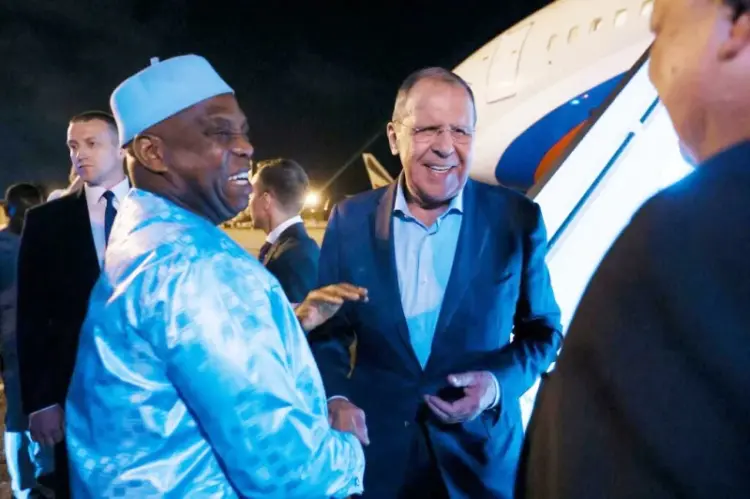 Sergei Lavrov começa viagem  à África pela Guiné-Conacri