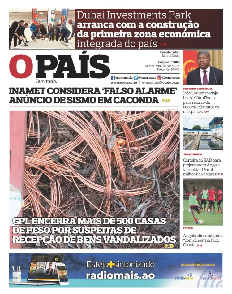 Editorial: “Linha vermelha” no  PIIM em Malanje