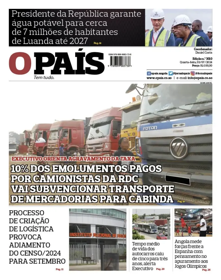 Editorial: Mais água para Luanda