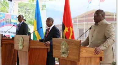 Proposta de paz junta delegações da RDC e do Rwanda em Luanda