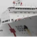 Médicos do navio chinês prontos para atender a população nos hospitais públicos