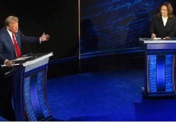 Campanha de Kamala Harris pede segundo debate contra Trump