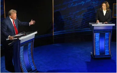Campanha de Kamala Harris pede segundo debate contra Trump