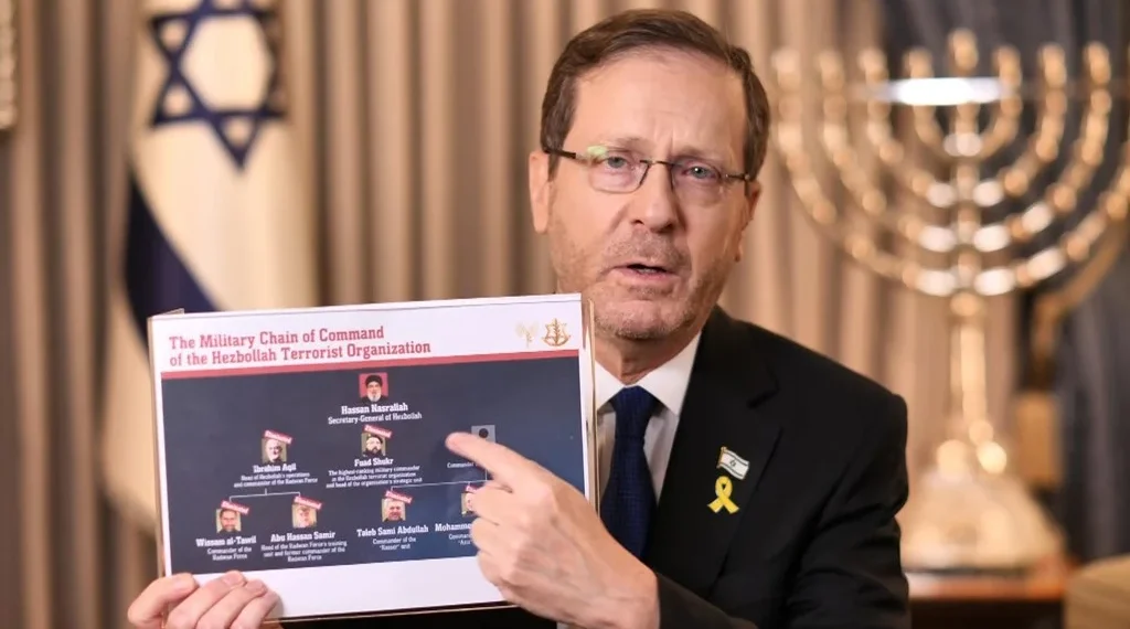 Presidente de Israel diz que Tel Aviv ‘não tem qualquer  conexão’ com explosões de pagers no Líbano