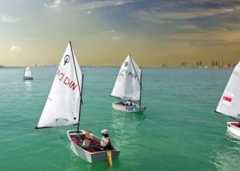 Selecção Nacional de vela em optimist  esboça Africano com foco no pódio