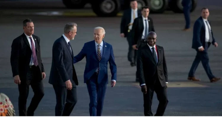 Momentos da chegada histórica de Joe Biden a Angola