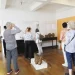 Turistas encantados pelo acervo  do Museu de Antropologia