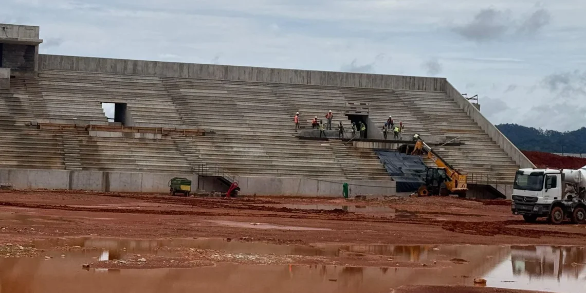 Obras de construção do Estádio do Uíge  estão com execução física de 51%