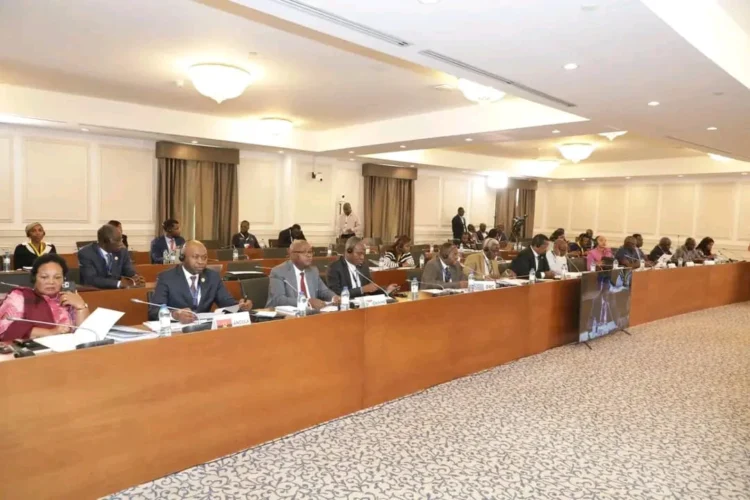 Comité Executivo do Fórum Parlamentar reunido na Assembleia Nacional