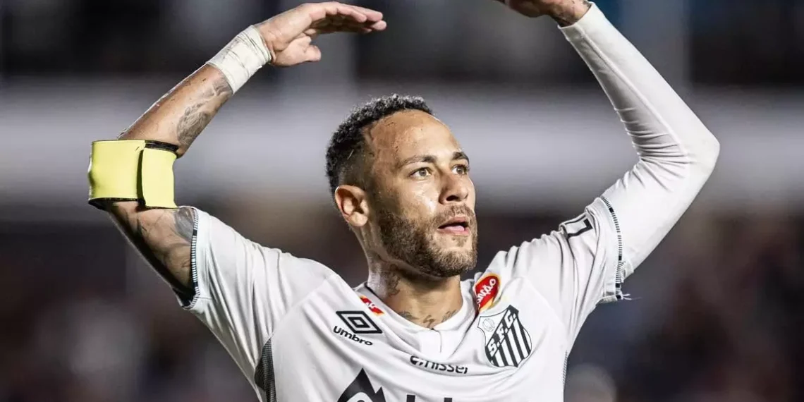 Neymar diagnosticado com covid-19 e afastado dos treinos no santos