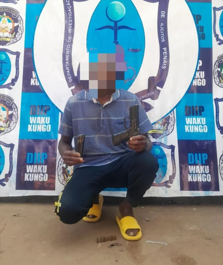 Detido cidadão de 52 anos por posse ilegal de arma de fogo no Cuanza Sul