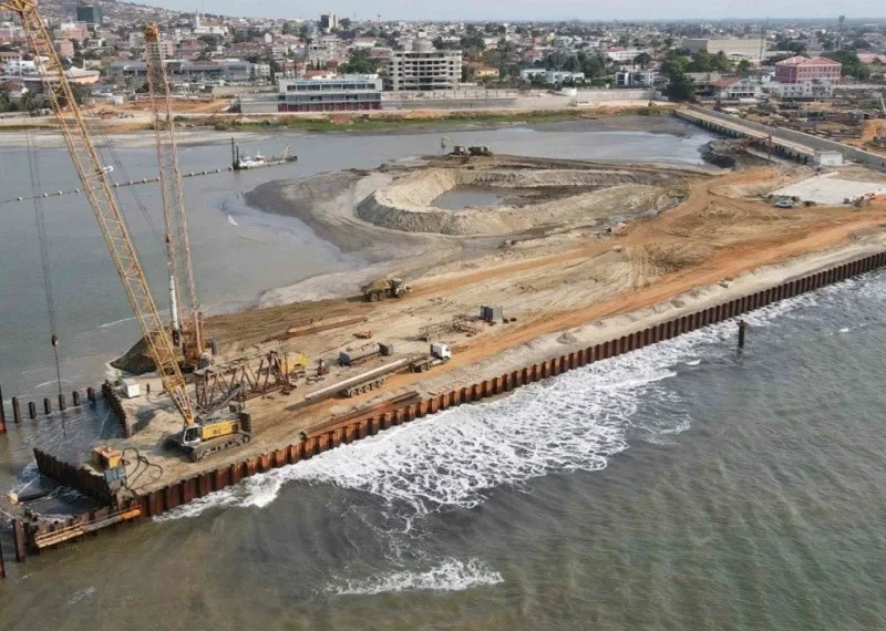 Terminal de águas profundas do Caio na província de Cabinda com 68% de execução física