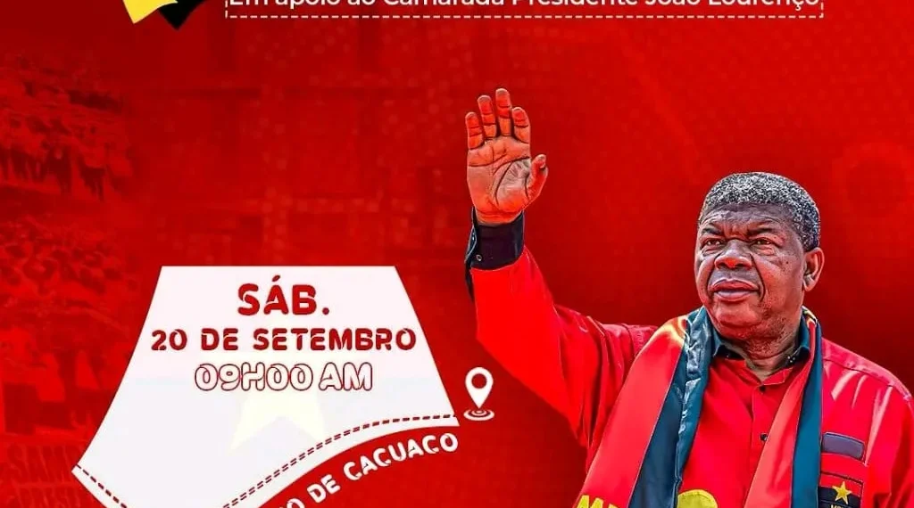 MPLA em Luanda realiza marcha em apoio ao líder do partido