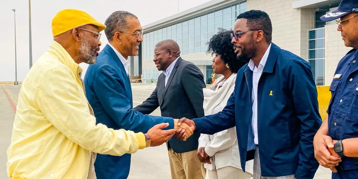 Ministro Diamantino Azevedo trabalha no Namibe