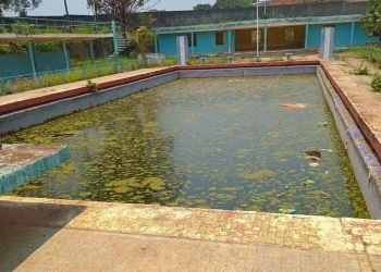Piscina Olímpica Parque do Uíge em estado elevado de abandono
