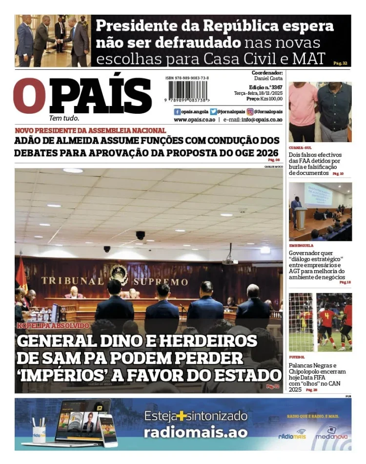 Nova presidência na AN