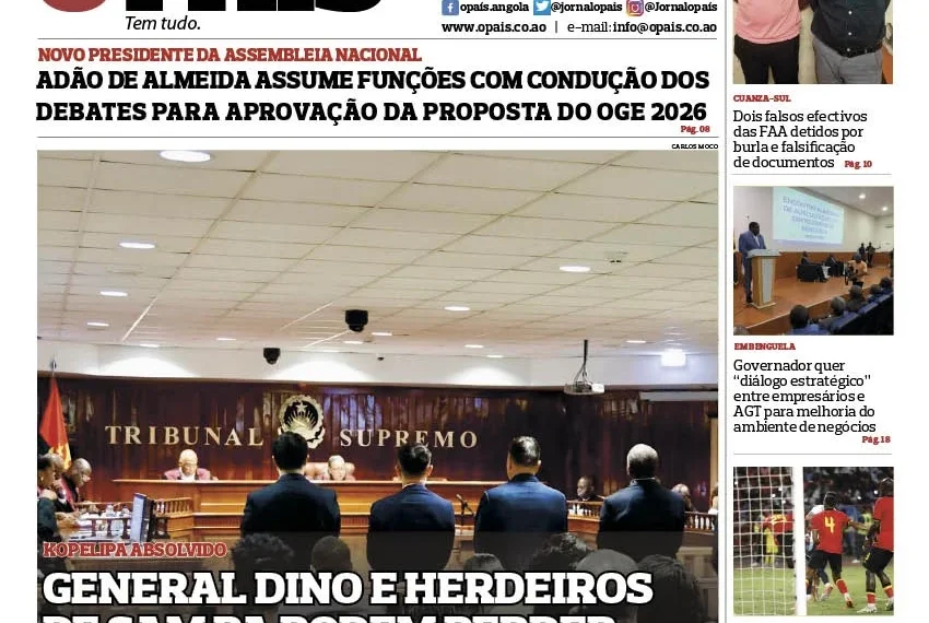 Nova presidência na AN