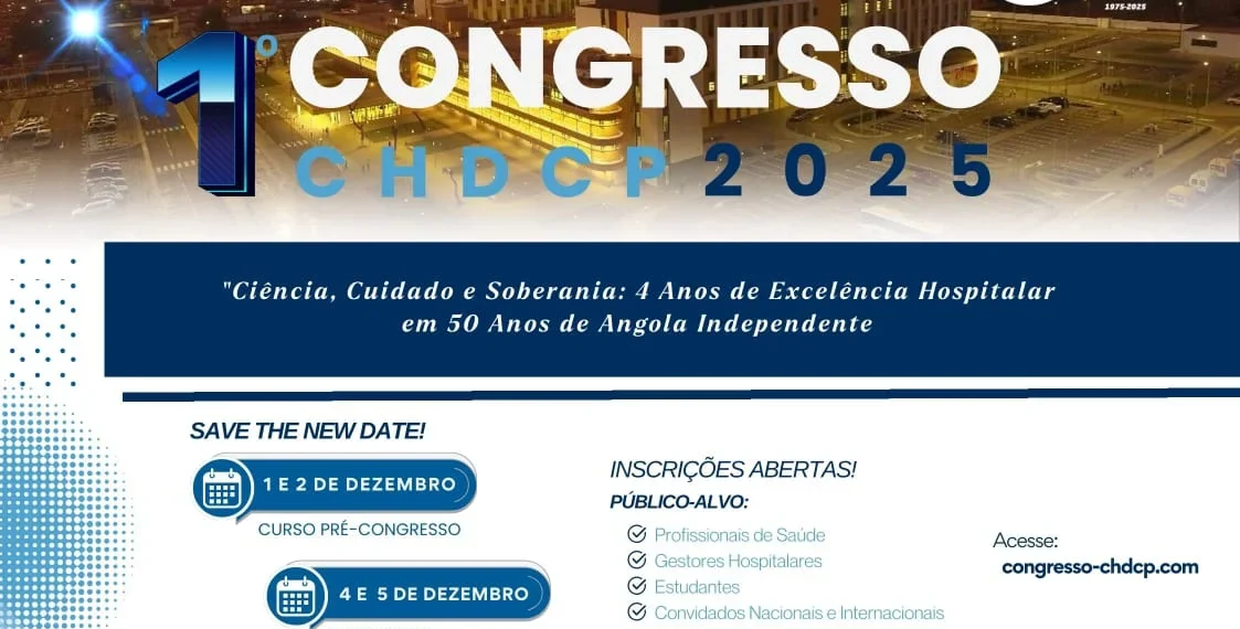 Primeiro Congresso Científico do CHDCP agendado para amanhã