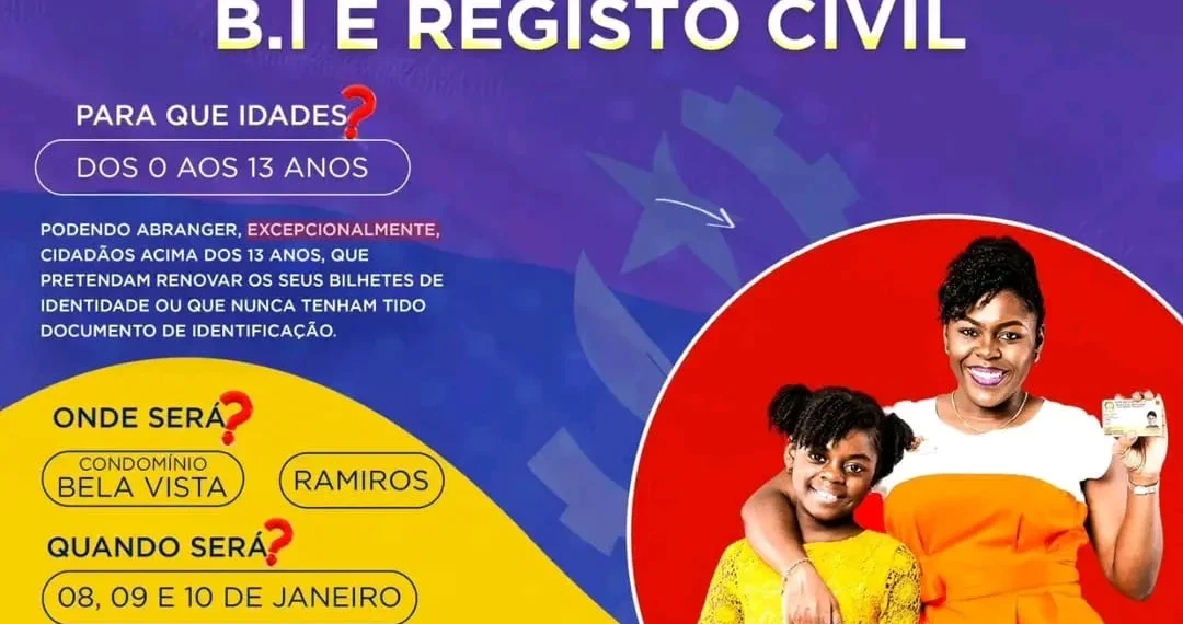 Belas inicia amanhã campanha de massificação do Registo Civil e Bilhete de Identidade