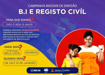Belas inicia amanhã campanha de massificação do Registo Civil e Bilhete de Identidade