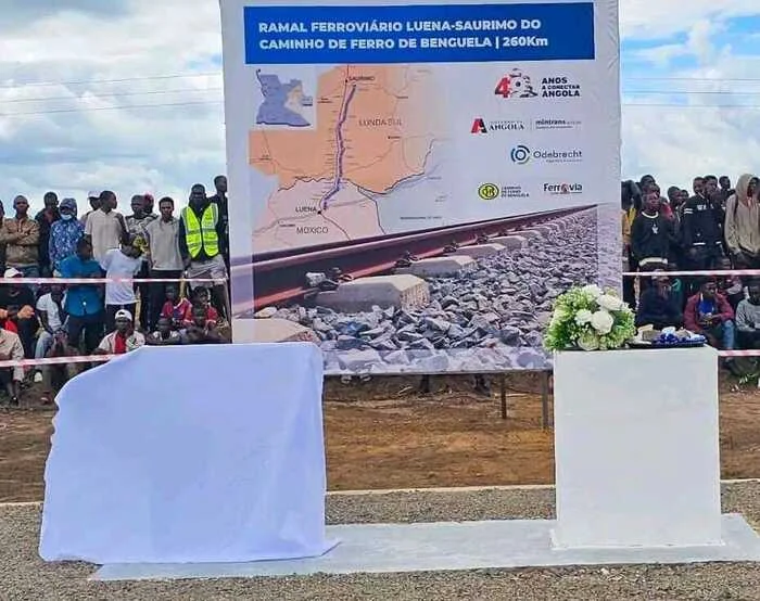 Lançada primeira pedra para construção do ramal ferroviário Luena–Saurimo