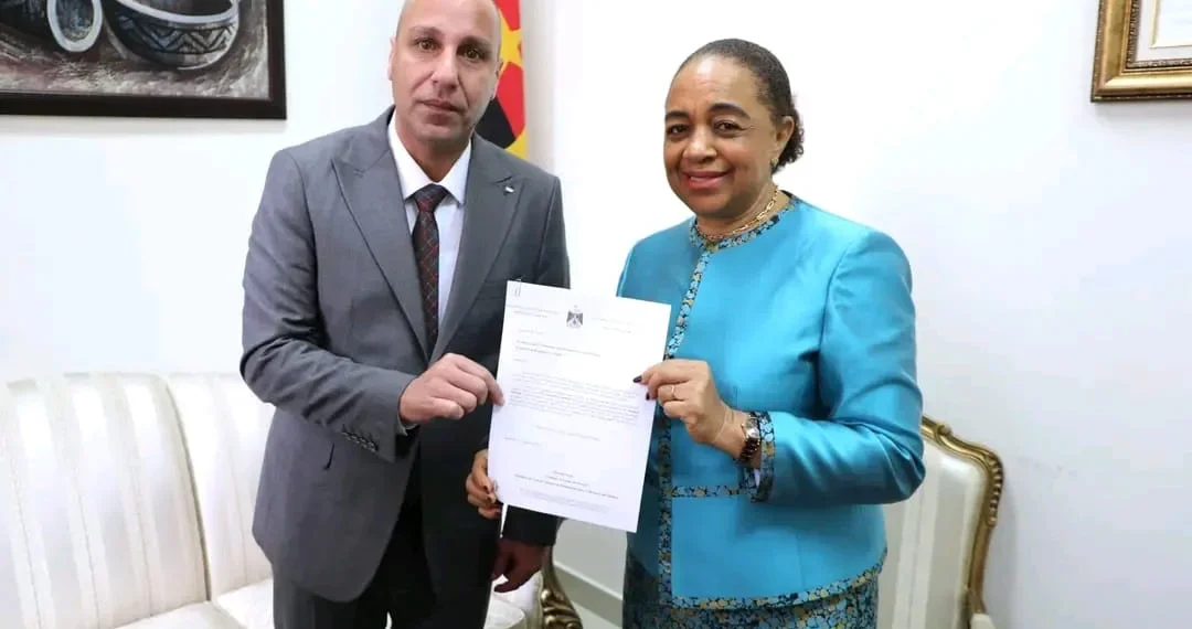 Embaixador da Palestina apresenta Cartas Figuradas ao Estado angolano