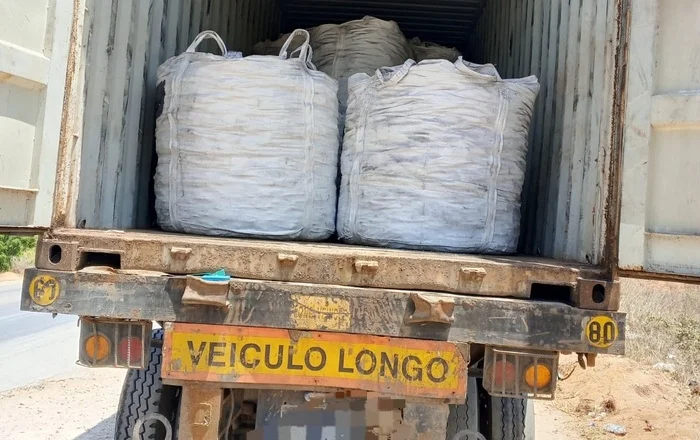 Trinta e cinco toneladas de minérios apreendidas no Cabo Ledo