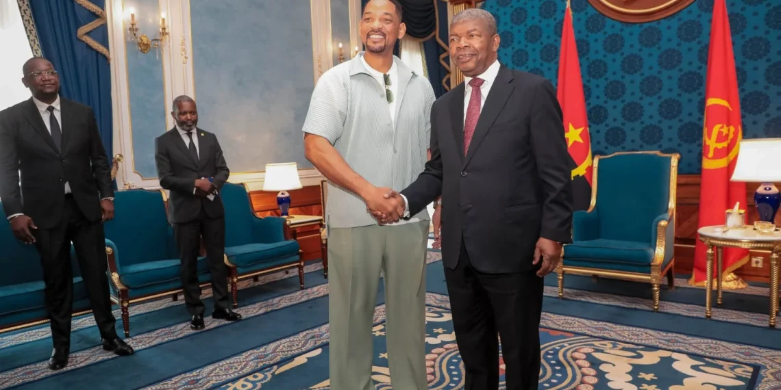 Will Smith recebido por João Lourenço na Cidade Alta
