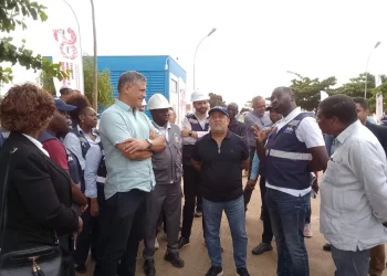 Ministro da Energia e Água constata avanços nas obras do sistema de abastecimento de água no Bita