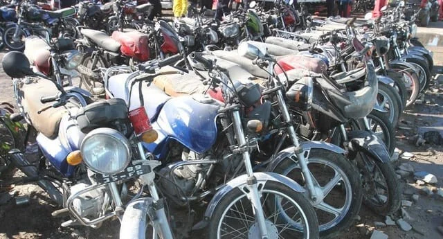 Apreendidas mais de 100 motorizadas descaracterizadas no Cubango