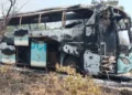 Incêndio destrói autocarro da Macon com 27 passageiros no Cubango